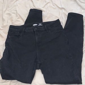 Old Navy black rockstar supper skinny high rise jeans